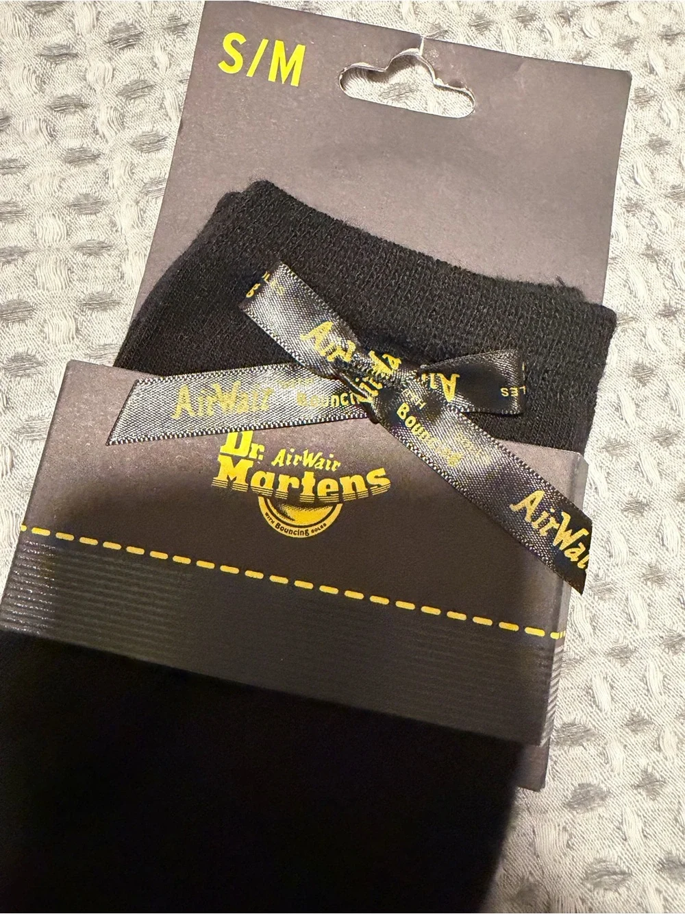 NEW Dr. Martens Black Bow Socks, Sz. Small/Medium… Cute!!!